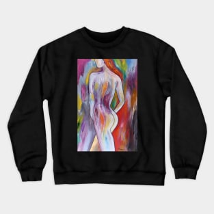 Donna vestita di colore. Crewneck Sweatshirt